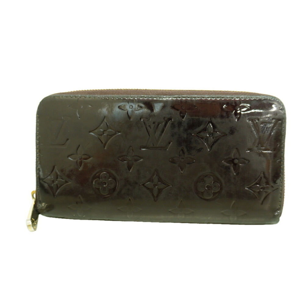 Louis Vuitton Vernis Zippy Wallet M93522 Amarante Women's Long